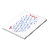 Ehemann-Liebe Notizblock (Rotiert)