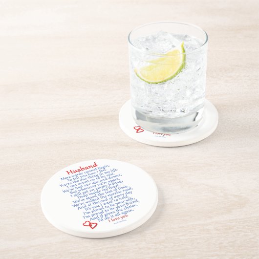 Ehemann-Liebe Untersetzer (Seite)