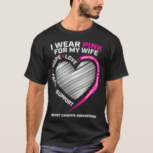 Ehemann Männer Ich Trage Rosa Für Meine Frau Brust T-Shirt