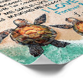 Ehemann meiner Schildkröte Poster (Ecke)