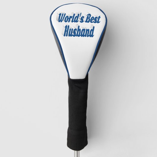 Ehemann mit blauem Text, Kopf-Abdeckung Golf Headcover (Vorderseite)
