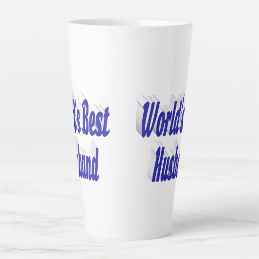Ehemann mit blauem Text Milchtasse (Vorderseite)