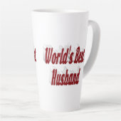 Ehemann mit bordeauxfarbenem Text Milchtasse (Rechte Ecke)