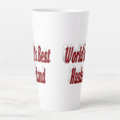 Ehemann mit bordeauxfarbenem Text Milchtasse (Vorderseite)