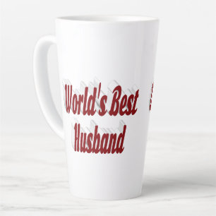 Ehemann mit burgunderfarbener Schrift  Milchtasse