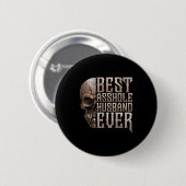 Ehemann mit dem besten Design aller Zeiten Button (Vorne & Hinten)