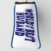 Ehemann mit dunkelblauem Text Golf Headcover (Rotieren 90)
