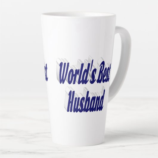 Ehemann mit dunkelblauem Text Milchtasse (Rechte Ecke)