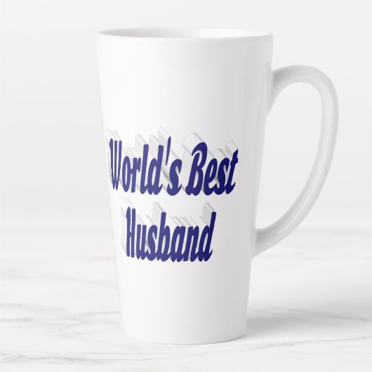 Ehemann mit dunkelblauem Text Milchtasse (Rechts)