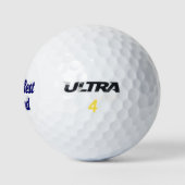 Ehemann mit dunkelblauen Text-Golfbälle Golfball (Logo)