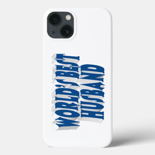 Ehemann mit meerblauer Schrift Case-Mate iPhone Hülle (Rückseite)