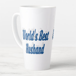 Ehemann mit meerblauer Schrift Milchtasse
