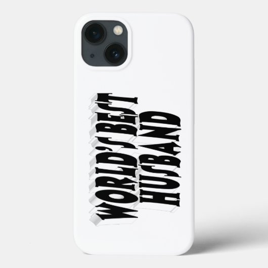 Ehemann mit schwarzem Text Case-Mate iPhone Hülle (Rückseite)
