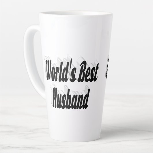 Ehemann mit schwarzem Text Milchtasse (Linke Ecke)