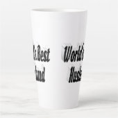 Ehemann mit schwarzem Text Milchtasse (Vorderseite)
