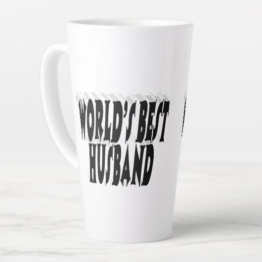 Ehemann mit schwarzem Text Milchtasse (Linke Ecke)