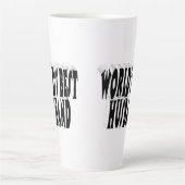 Ehemann mit schwarzem Text Milchtasse (Vorderseite)
