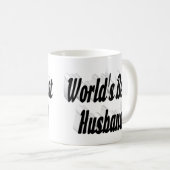 Ehemann mit schwarzer Halbtext-Tasse Kaffeetasse (VorderseiteRechts)