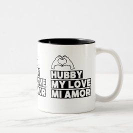 Ehemann Moderne Flitterwochen Weiße Schrift Schwar Zweifarbige Tasse