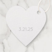 Ehemann NAME & NAME Verlobung Hochzeit Geschenkanhänger (Rückseite)