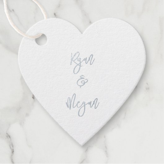 Ehemann NAME & NAME Verlobung Hochzeit Geschenkanhänger (Vorderseite)