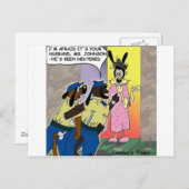 Ehemann Neutered Funny Dog oder Polizeigeschenke & Postkarte (Vorne/Hinten)