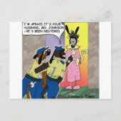 Ehemann Neutered Funny Dog oder Polizeigeschenke & Postkarte (Vorderseite)