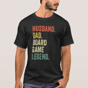 Ehemann Papa Brettspiel Nacht Legende Vater V T-Shirt
