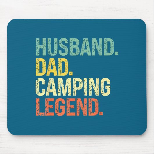Ehemann Papa Camping-Legende Vaters Mousepad (Vorne)