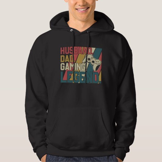 Ehemann Papa Gaming-Legende Hoodie (Vorderseite)