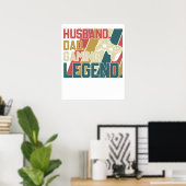 Ehemann Papa Gaming-Legende Poster (Heimbüro)
