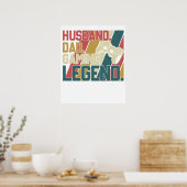 Ehemann Papa Gaming-Legende Poster (Küche)