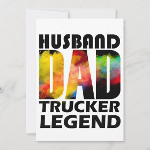 Ehemann Papa LKW-Legende Einladung