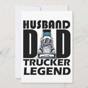Ehemann Papa LKW-Legende von Vater, Geschenk von P Einladung