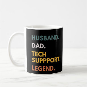 Ehemann Papa Tech-Support-Legende Lustiger Daddy Kaffeetasse