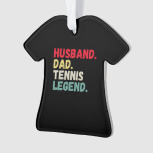 Ehemann Papa Tennislegende Vintage-Karten Weihnach Ornament