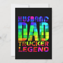 Ehemann Papa Trucker Legende für den Vater Einladung