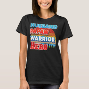 Ehemann Papaw Krieger Held Vater Tag Vintage Retro T-Shirt