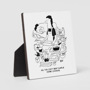 Ehemann sagt: "Einfache Zuhause-Kochen kannst du n Fotoplatte