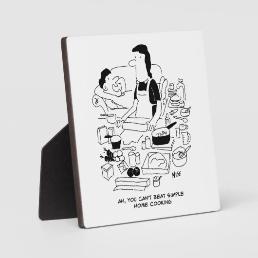 Ehemann sagt: "Einfache Zuhause-Kochen kannst du n Fotoplatte (Vorderseite)