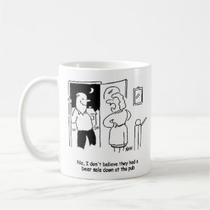 Ehemann sagt, es gab einen Bierverkauf in der Knei Kaffeetasse