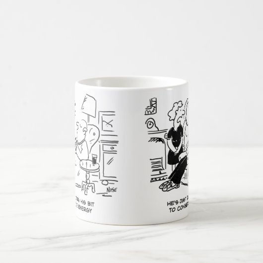 Ehemann schläft, um Energie retten Kaffeetasse (Mittel)