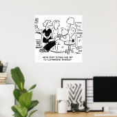 Ehemann schläft, um Energie retten Poster (Heimbüro)