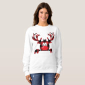 Ehemann Sei immer du selbst Renntier Weihnachtsman Sweatshirt (Vorne ganz)