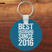 Ehemann seit 2016 Hochzeit Schlüsselanhänger (Vorderseite)