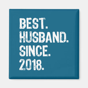 Ehemann seit 2018 1. Hochzeitskunstwerk Magnet