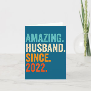 Ehemann seit 2022 3. Hochzeitskunstwerk Karte