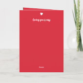 Ehemann Silber 25. Jubiläum rot Karte (Rückseite)