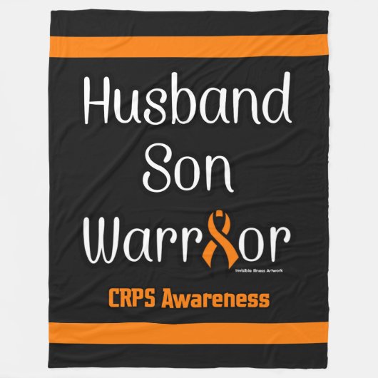 Ehemann Son Warrior... CRPS Fleece Blanket (Vorderseite)