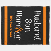Ehemann Son Warrior... CRPS Fleece Blanket (Vorderseite (Horizontal))